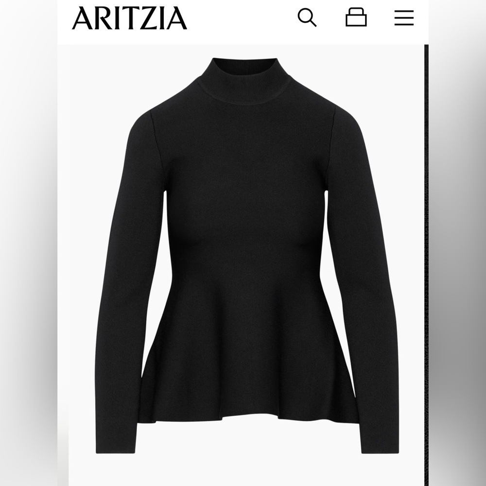 Aritzia sculpt knit turtleneck